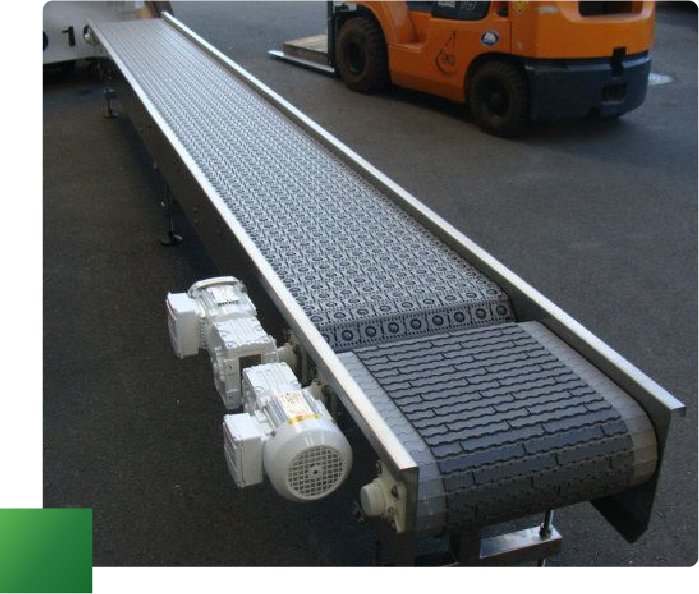 Banda seleccionadora de productos reciclados