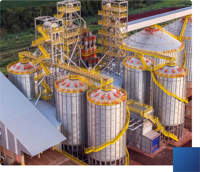 Silos Elevados de la marca Kepler Weber