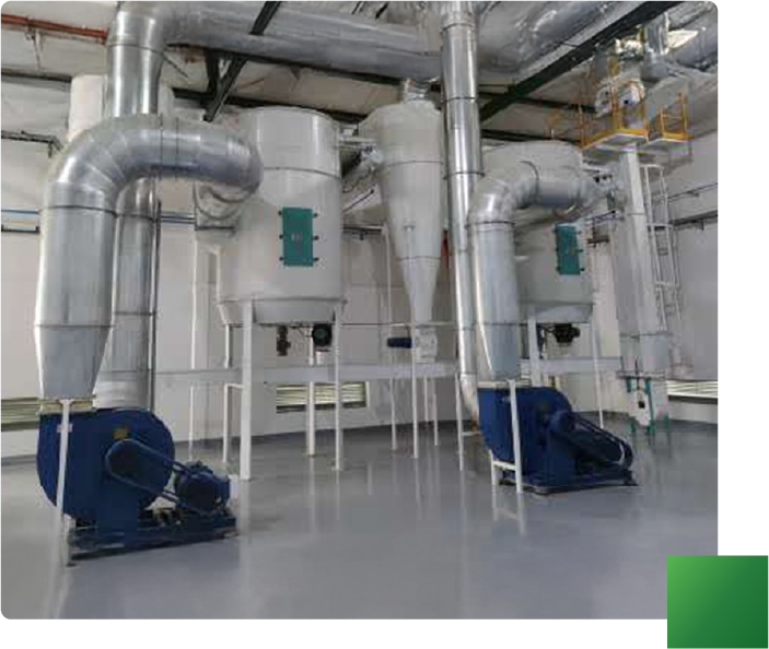 Equipos de succión de polvo: Filtro de mangas